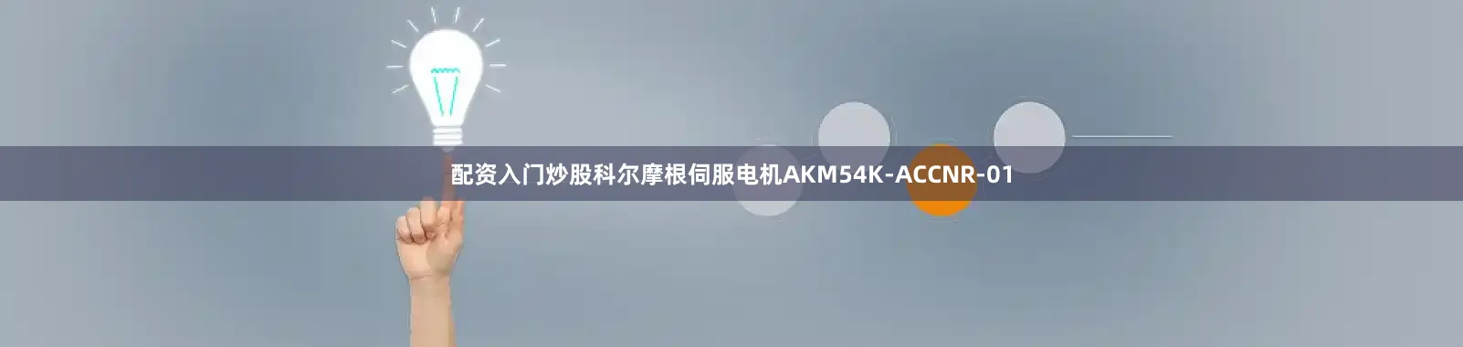 配资入门炒股科尔摩根伺服电机AKM54K-ACCNR-01